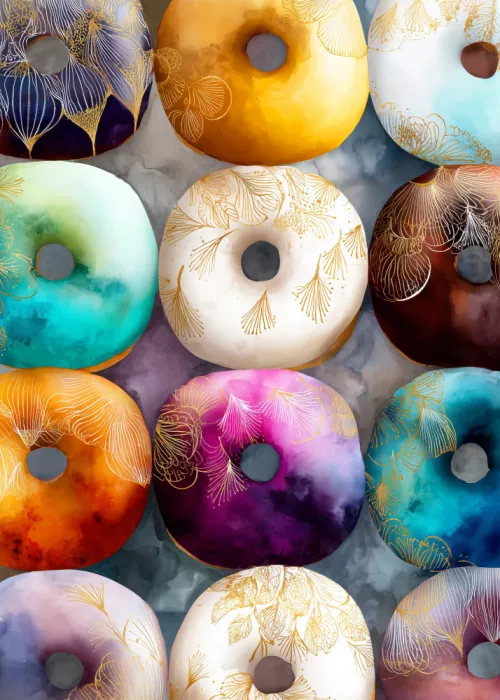 Jaszke, Justyna: Donuts 24 food art
