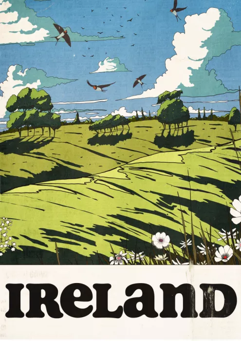 Nicholas: Cartel de viaje vintage Irlanda