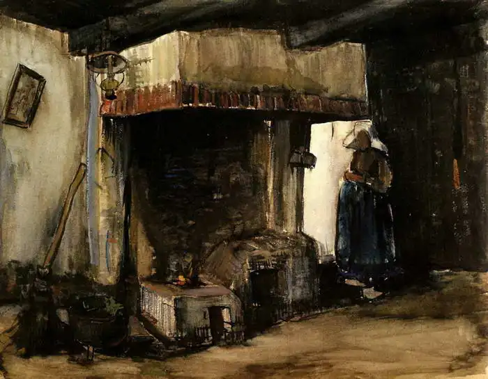 Gogh, Vincent van: Žena u ohniště
