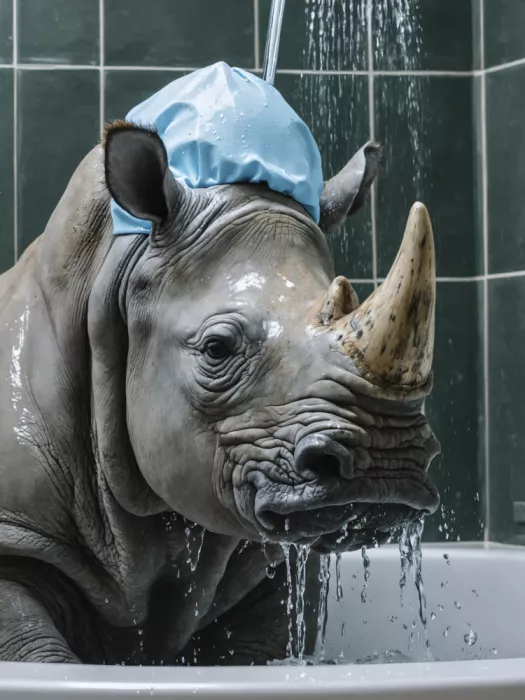 Magnusson, Andreas: Nashorn unter der Dusche