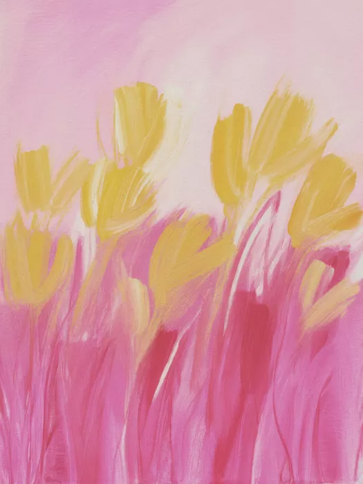 Magnusson, Andreas: Blumen in Gelb und Rosa