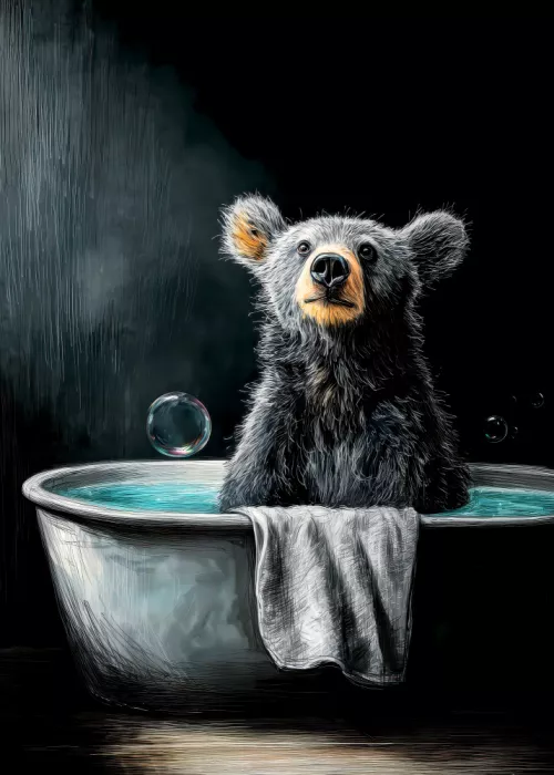 Jaszke, Justyna: Bear In Bathtube 4