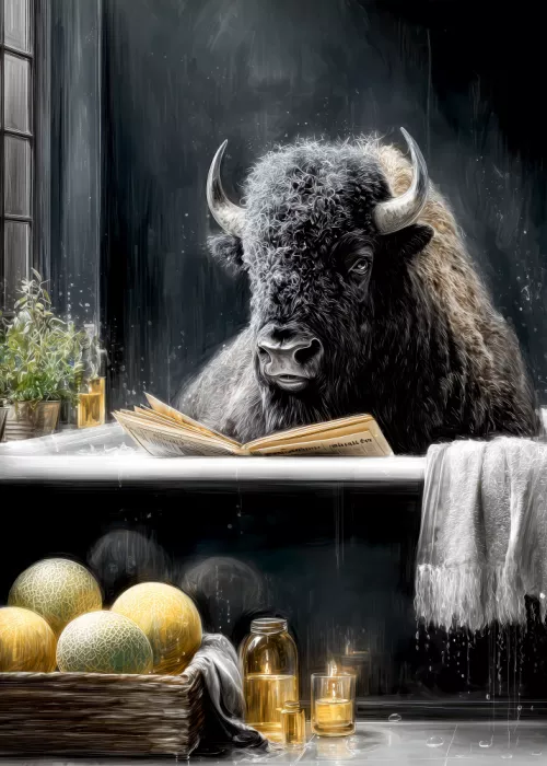 Jaszke, Justyna: Bison In Bathtube 4
