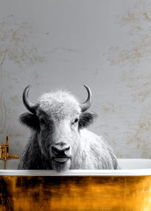 Jaszke, Justyna: Bison In Bathtube 8
