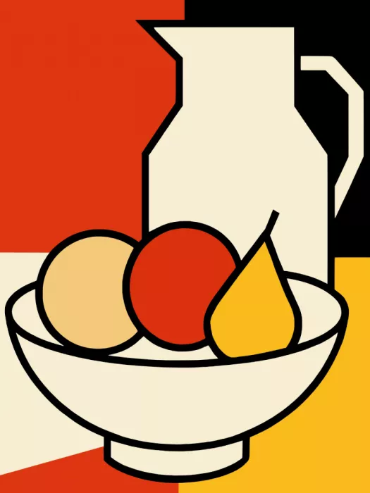 Dean, Little: Geometric Fruit and Pitcher