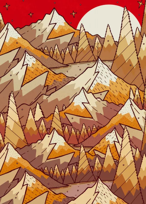 Wade, Stephen: Gold winter hills