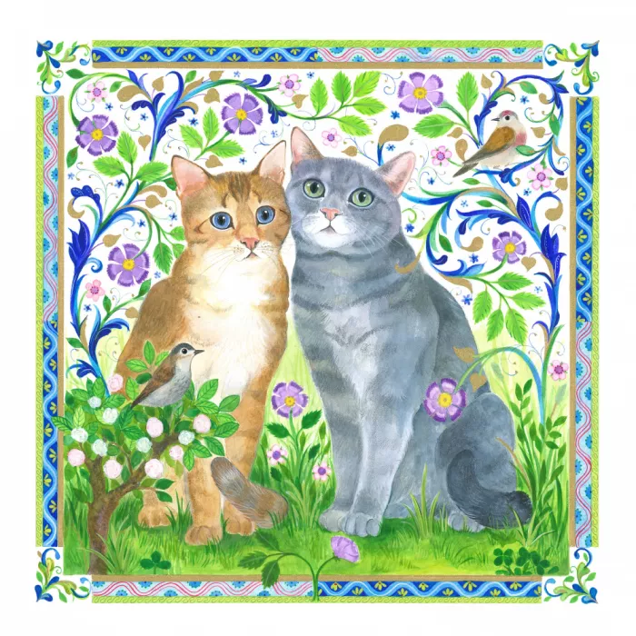 Brent, Isabelle: Gatos amorosos en el jardín