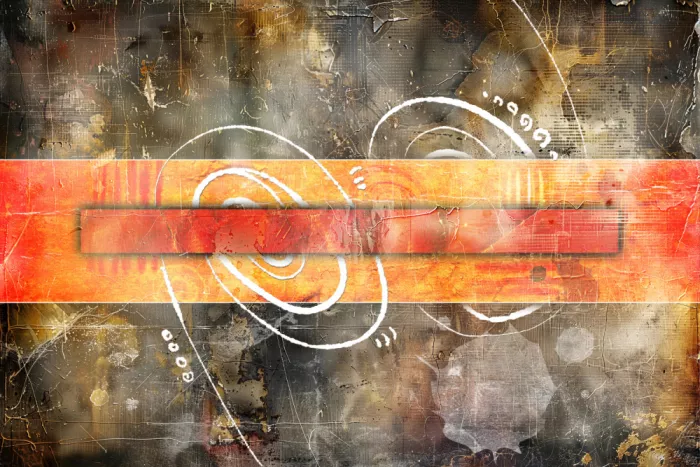 Kulik, Rafal: Composition abstraite avec textures dorées 48