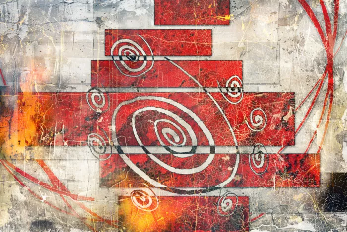 Kulik, Rafal: Art abstrait Grunge Esthétique unique 35