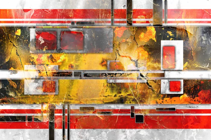 Kulik, Rafal: Werk mit Merkmalen einer Texturenmischung 34