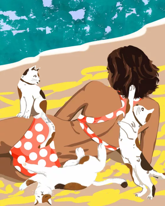 Gokhale, Uma: Cat Mom On the Beach