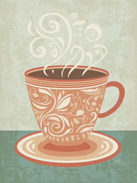 Magnusson, Andreas: Retro-Stil Kaffeetasse