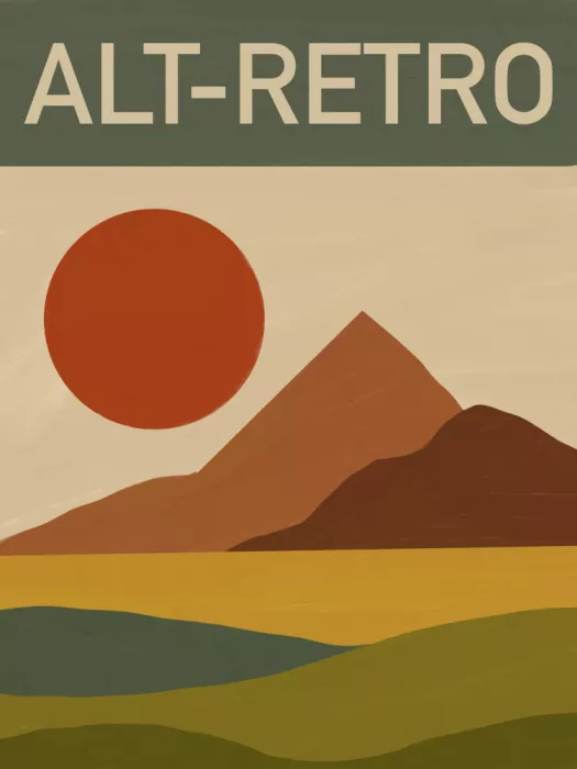 Dean, Little: Alt -retro Landscape with Sun