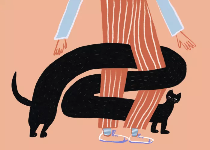 Bursic, Sharyn: Slinky long cat humour