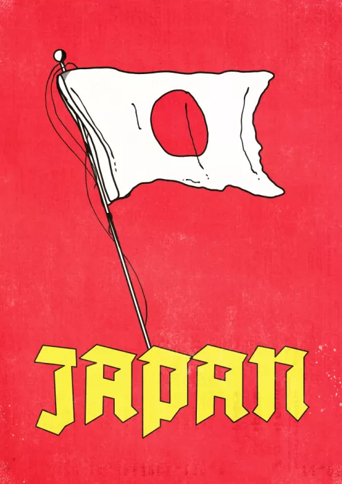 Nicholas: Cartel de viaje retro Japón