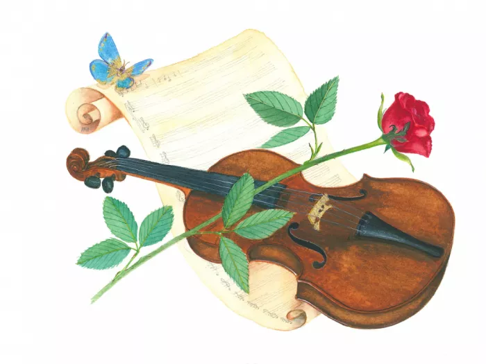 Brent, Isabelle: Violine und Rose 2