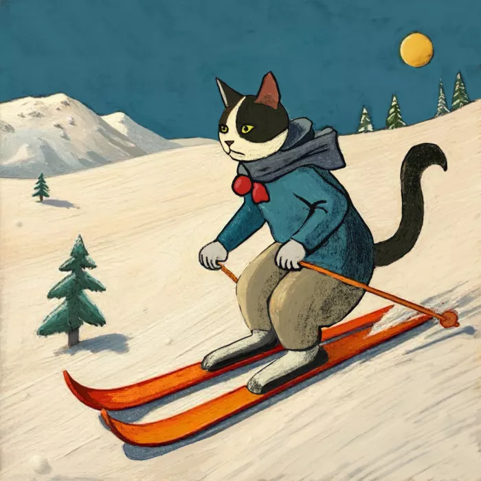 Bursic, Sharyn: Gato esquiador – Humor en la nieve
