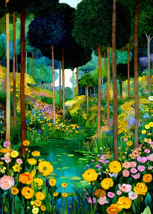 Jaszke, Justyna: Flora según Klimt 2