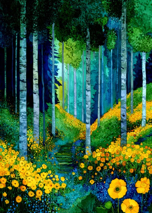Jaszke, Justyna: Flora según Klimt 9
