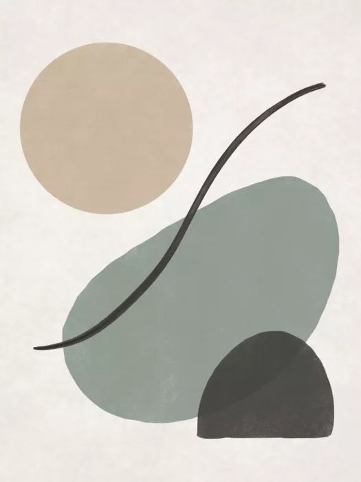 Dean, Little: Minimalist Abstract  pebbles