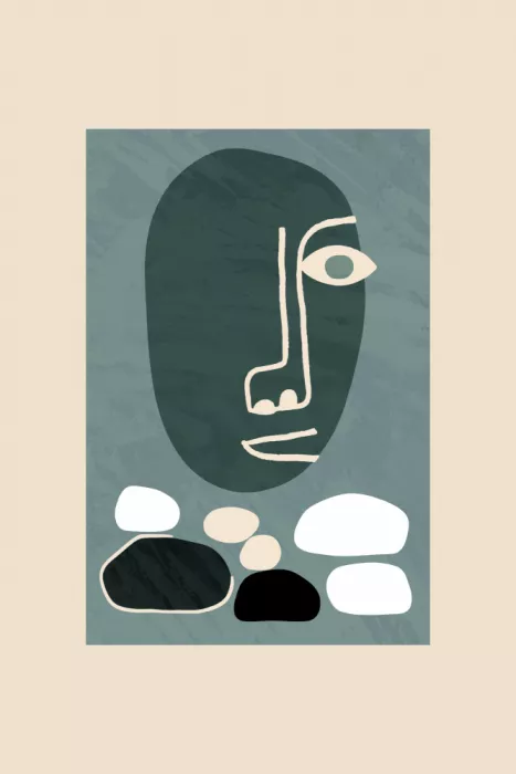 cartissi: Retrato abstracto neocubista 1