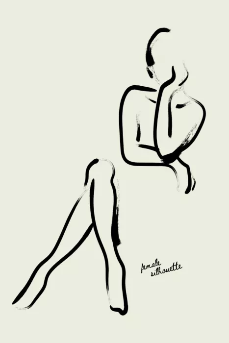 Treechild: Frauensilhouette