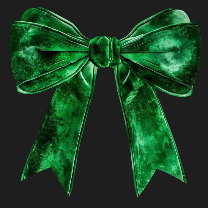 Barsrsind, Marika: Luxury Green Velvet Holiday Bow
