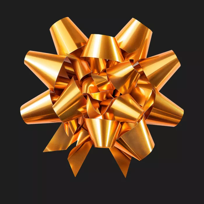 Barsrsind, Marika: Bright Yellow Holiday Round Bow
