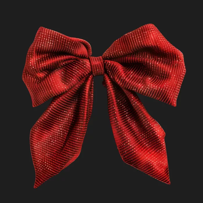 Barsrsind, Marika: Red Glitter Lurex Bow