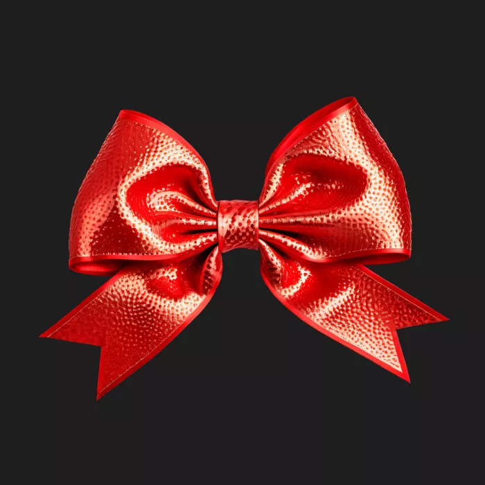 Barsrsind, Marika: Shiny Red Satin Bow