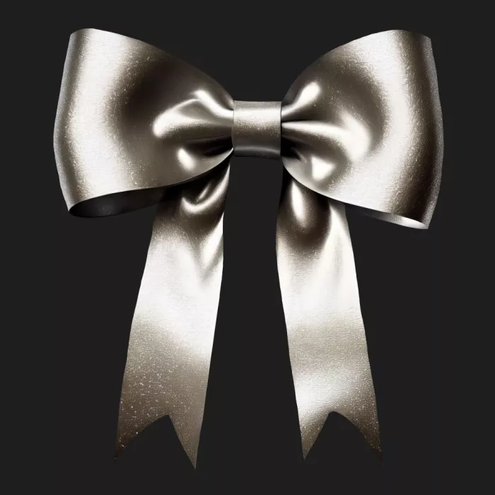 Barsrsind, Marika: Shiny Silver Holiday Bow