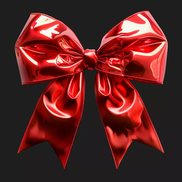 Barsrsind, Marika: Red Glam Shiny Bow