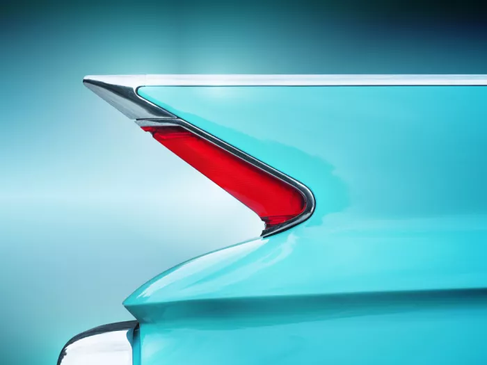 Gube, Beate: American classic car Sedan Deville 1961 Rear detail