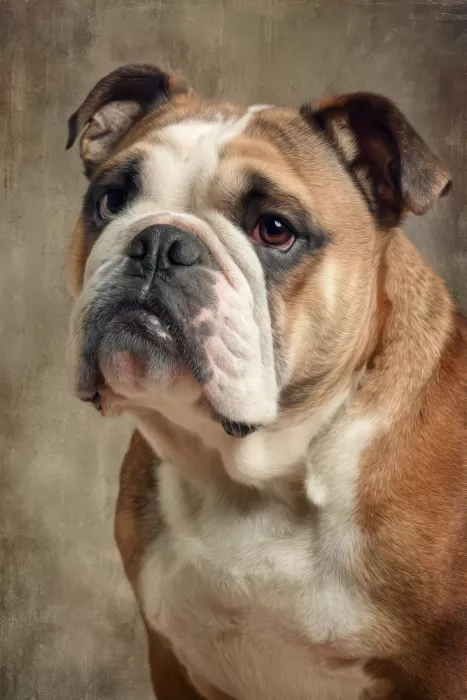 Kulik, Rafal: Porträt einer bezaubernden englischen Bulldogge 4