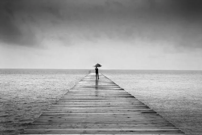 Galli, Giuseppe: Llueve sobre el lago