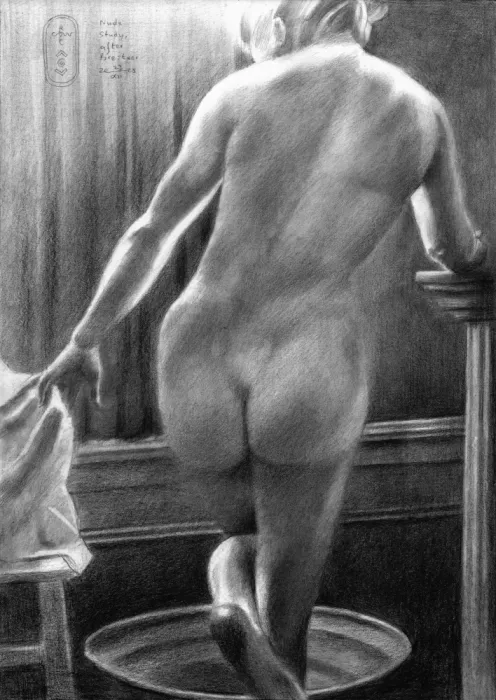 Akkers, Corné: Nude Study, After Breitner - 23-12-25