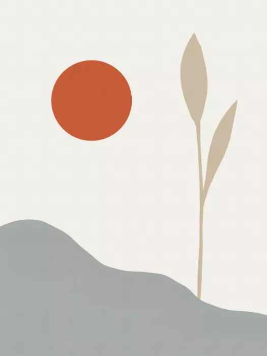 Dean, Little: Minimalistischer Sonnenuntergang über Hügeln