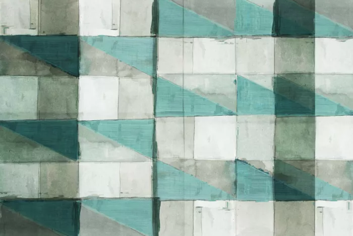 cartissi: Prisma geométrico azul verdoso y pizarra 2