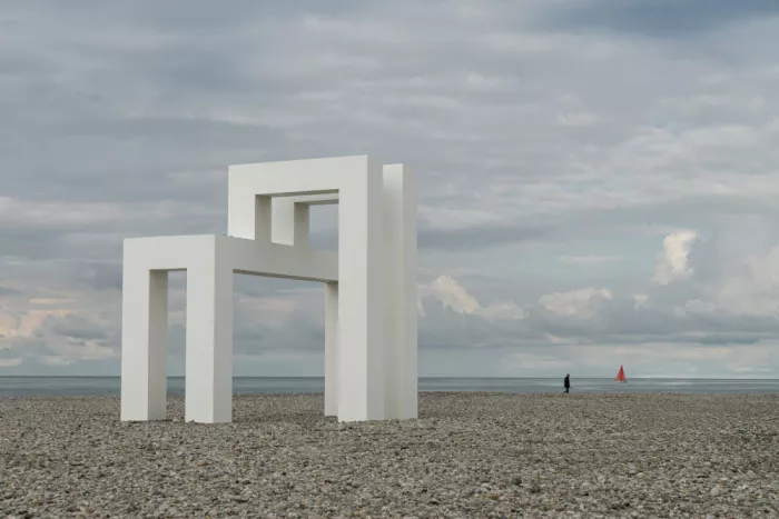 (laGrange), Vangindertael Luc: Playa de Le Havre un domingo por la mañana