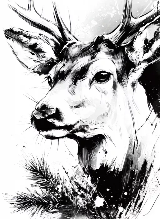 Jaszke, Justyna: Winter Animal Reindeer 3