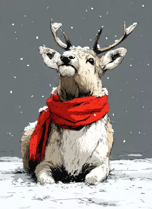 Jaszke, Justyna: Winter Animal Reindeer 4
