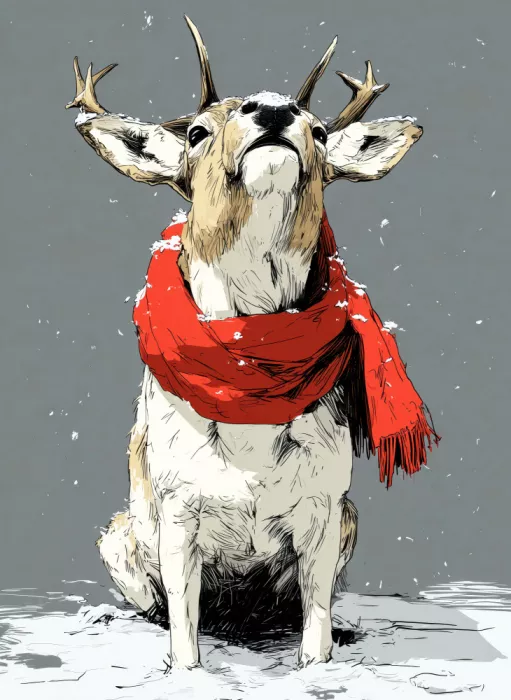 Jaszke, Justyna: Winter Animal Reindeer 5