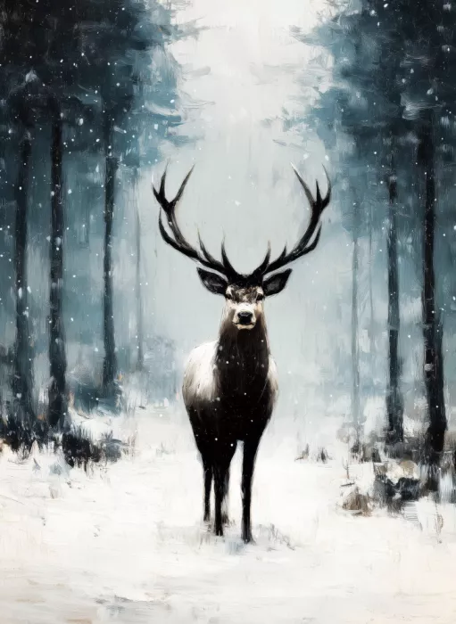 Jaszke, Justyna: Winter Animal Reindeer 8