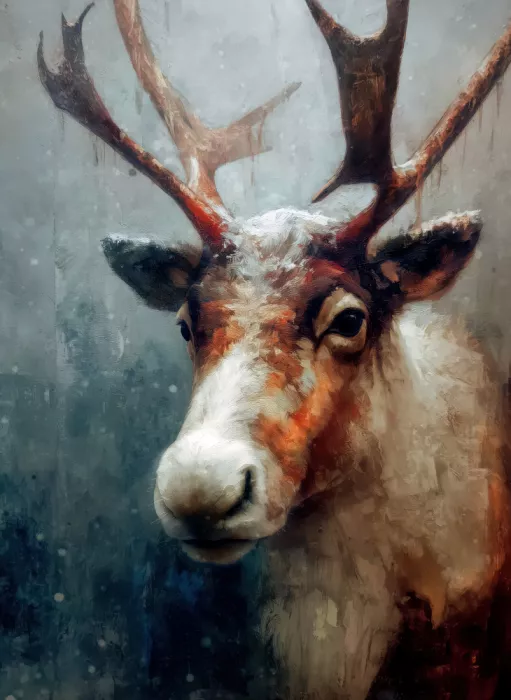 Jaszke, Justyna: Winter Animal Reindeer
