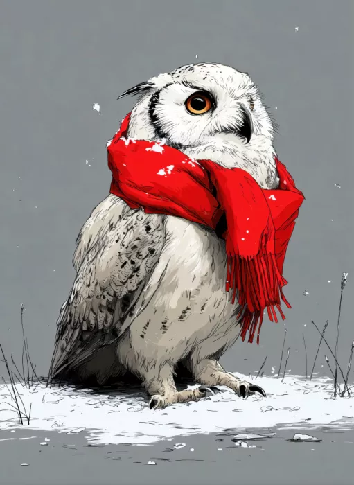 Jaszke, Justyna: Winter Animal Snowy Owl 2