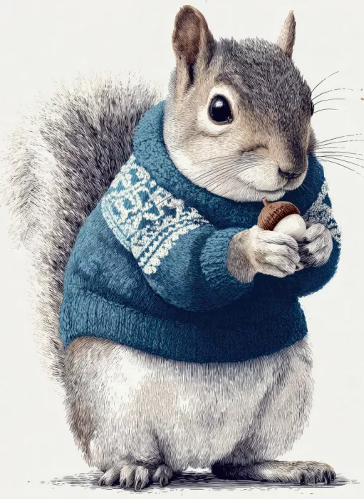 Jaszke, Justyna: Winter Animal Squirrel 1