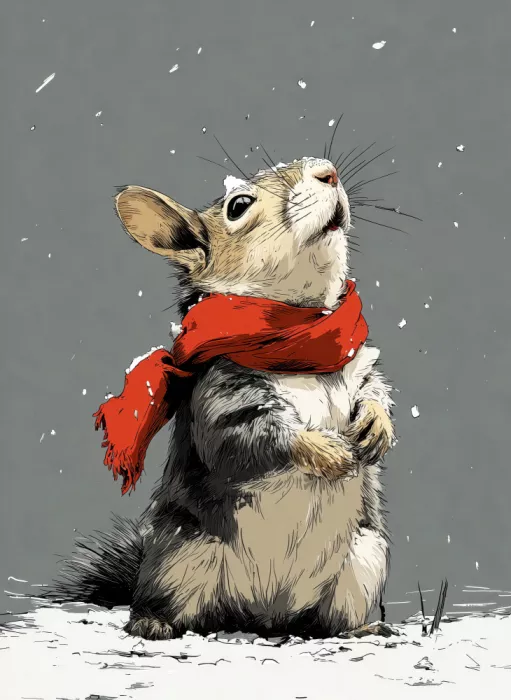 Jaszke, Justyna: Winter Animal Squirrel 3