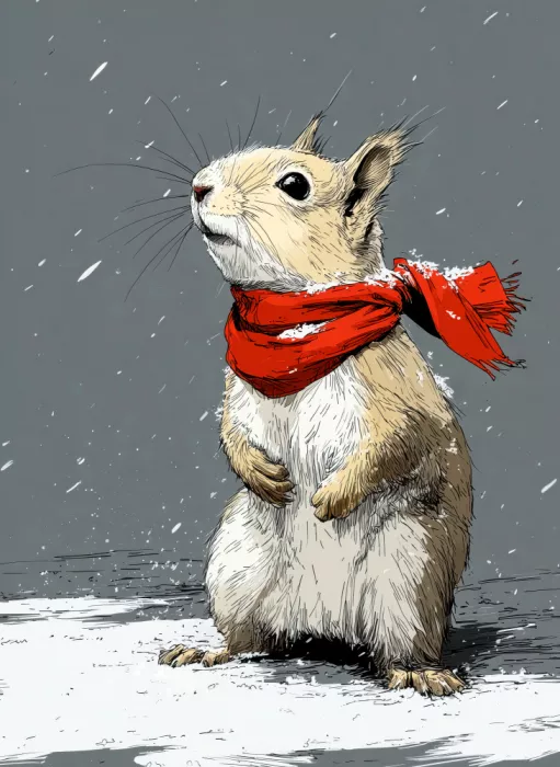 Jaszke, Justyna: Winter Animal Squirrel 5