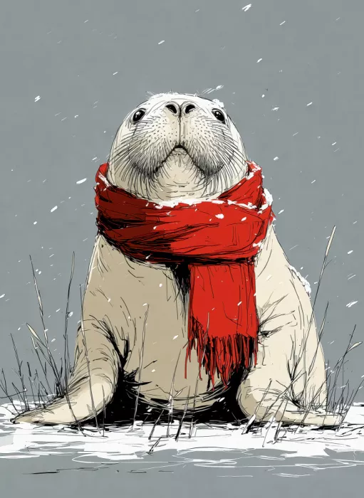 Jaszke, Justyna: Winter Animal Walrus 3