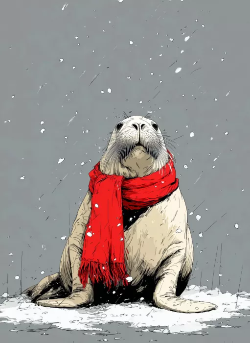 Jaszke, Justyna: Winter Animal Walrus 4